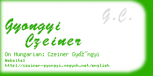 gyongyi czeiner business card